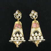 Kia Kundan Pink Earrings
